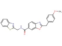 N-(1,3-benzothiazol-2-ylmethyl)-2-(4-methoxybenzyl)-1,3-benzoxazole-6-carboxamide