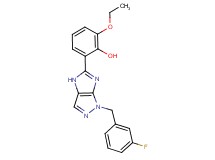 2-ethoxy-6-[1-(3-fluorobenzyl)-1,4-dihydroimidazo[4,5-c]pyrazol-5-yl]phenol