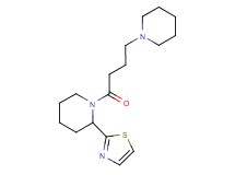 1-[4-(1-piperidinyl)butanoyl]-2-(1,3-thiazol-2-yl)piperidine