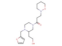 2-{1-(2-furylmethyl)-4-[3-(1,2-oxazinan-2-yl)propanoyl]piperazin-2-yl}ethanol