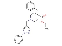 ethyl 4-benzyl-1-[(1-phenyl-1H-pyrazol-4-yl)methyl]-4-piperidinecarboxylate