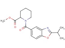 methyl 1-[(2-isopropyl-1,3-benzoxazol-5-yl)carbonyl]-2-piperidinecarboxylate