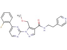 1-[4-(2-fluorophenyl)-2-pyrimidinyl]-5-(methoxymethyl)-N-[2-(4-pyridinyl)ethyl]-1H-pyrazole-4-carboxamide