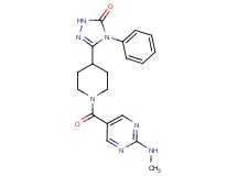 5-(1-{[2-(methylamino)pyrimidin-5-yl]carbonyl}piperidin-4-yl)-4-phenyl-2,4-dihydro-3H-1,2,4-triazol-3-one