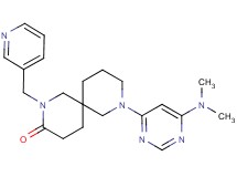 8-[6-(dimethylamino)pyrimidin-4-yl]-2-(pyridin-3-ylmethyl)-2,8-diazaspiro[5.5]undecan-3-one