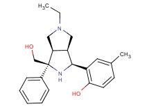 2-[(1S*,3S*,3aR*,6aS*)-5-ethyl-3-(hydroxymethyl)-3-phenyloctahydropyrrolo[3,4-c]pyrrol-1-yl]-4-methylphenol