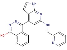 4-{6-[(pyridin-2-ylmethyl)amino]-1H-pyrrolo[2,3-b]pyridin-4-yl}phthalazin-1-ol