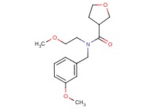 N-(3-methoxybenzyl)-N-(2-methoxyethyl)tetrahydrofuran-3-carboxamide