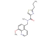 N-[(8-methoxy-5-quinolinyl)methyl]-N-methyl-2-propyl-1,3-thiazole-4-carboxamide