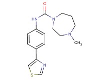 4-methyl-N-[4-(1,3-thiazol-4-yl)phenyl]-1,4-diazepane-1-carboxamide