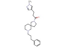 2-[3-(1-methyl-1H-pyrazol-4-yl)propanoyl]-7-(3-phenylpropyl)-2,7-diazaspiro[4.5]decane