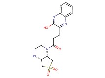 3-{3-[(4aR*,7aS*)-6,6-dioxidohexahydrothieno[3,4-b]pyrazin-1(2H)-yl]-3-oxopropyl}-2-quinoxalinol