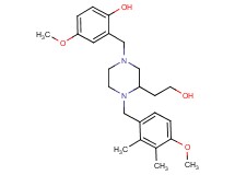 2-{[3-(2-hydroxyethyl)-4-(4-methoxy-2,3-dimethylbenzyl)-1-piperazinyl]methyl}-4-methoxyphenol