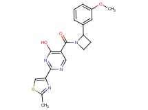 5-{[2-(3-methoxyphenyl)azetidin-1-yl]carbonyl}-2-(2-methyl-1,3-thiazol-4-yl)pyrimidin-4-ol