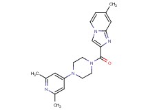 2-{[4-(2,6-dimethyl-4-pyridinyl)-1-piperazinyl]carbonyl}-7-methylimidazo[1,2-a]pyridine bis(trifluoroacetate)