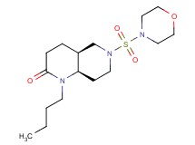 (4aS*,8aR*)-1-butyl-6-(morpholin-4-ylsulfonyl)octahydro-1,6-naphthyridin-2(1H)-one