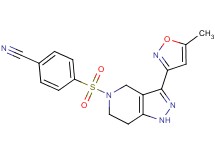 4-{[3-(5-methylisoxazol-3-yl)-1,4,6,7-tetrahydro-5H-pyrazolo[4,3-c]pyridin-5-yl]sulfonyl}benzonitrile