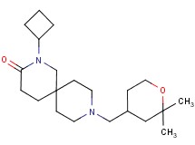 2-cyclobutyl-9-[(2,2-dimethyltetrahydro-2H-pyran-4-yl)methyl]-2,9-diazaspiro[5.5]undecan-3-one