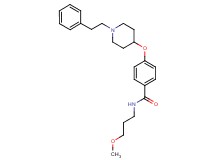 N-(3-methoxypropyl)-4-{[1-(2-phenylethyl)-4-piperidinyl]oxy}benzamide