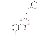 (3-fluorophenyl){[4-(1-piperidinyl)butanoyl]amino}acetic acid