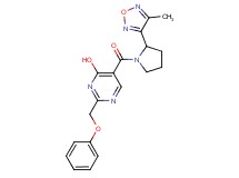 5-{[2-(4-methyl-1,2,5-oxadiazol-3-yl)pyrrolidin-1-yl]carbonyl}-2-(phenoxymethyl)pyrimidin-4-ol