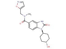 1-(trans-4-hydroxycyclohexyl)-N-(isoxazol-5-ylmethyl)-N-methyl-2-oxo-2,3-dihydro-1H-benzimidazole-5-carboxamide