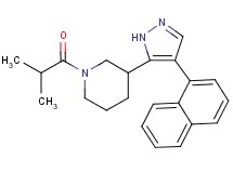 1-isobutyryl-3-[4-(1-naphthyl)-1H-pyrazol-5-yl]piperidine