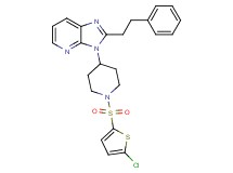 3-{1-[(5-chloro-2-thienyl)sulfonyl]-4-piperidinyl}-2-(2-phenylethyl)-3H-imidazo[4,5-b]pyridine