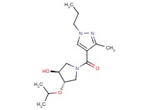(3S*,4S*)-4-isopropoxy-1-[(3-methyl-1-propyl-1H-pyrazol-4-yl)carbonyl]-3-pyrrolidinol
