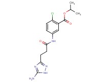 isopropyl 5-{[3-(5-amino-1H-1,2,4-triazol-3-yl)propanoyl]amino}-2-chlorobenzoate
