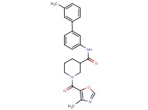 N-(3'-methyl-3-biphenylyl)-1-[(4-methyl-1,3-oxazol-5-yl)carbonyl]-3-piperidinecarboxamide