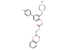 N-(2,3-dihydro-1,4-benzodioxin-2-ylmethyl)-2-({4'-fluoro-3-[(4-methyl-1-piperazinyl)methyl]-4-biphenylyl}oxy)acetamide