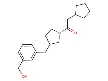 (3-{[1-(cyclopentylacetyl)pyrrolidin-3-yl]methyl}phenyl)methanol