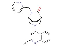 (1S*,5R*)-3-(2-methylquinolin-4-yl)-6-(pyridin-2-ylmethyl)-3,6-diazabicyclo[3.2.2]nonan-7-one