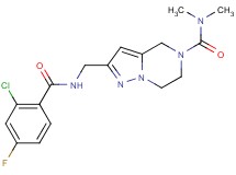 2-{[(2-chloro-4-fluorobenzoyl)amino]methyl}-N,N-dimethyl-6,7-dihydropyrazolo[1,5-a]pyrazine-5(4H)-carboxamide