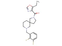 7-(2,3-difluorobenzyl)-2-[(5-ethyl-1,3-oxazol-4-yl)carbonyl]-2,7-diazaspiro[4.5]decane