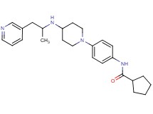 N-[4-(4-{[1-methyl-2-(3-pyridinyl)ethyl]amino}-1-piperidinyl)phenyl]cyclopentanecarboxamide