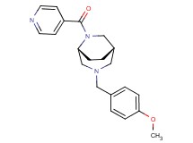(1S*,5R*)-6-isonicotinoyl-3-(4-methoxybenzyl)-3,6-diazabicyclo[3.2.2]nonane