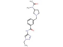 3-({3-[acetyl(methyl)amino]pyrrolidin-1-yl}methyl)-N-(1-ethyl-1H-1,2,3-triazol-4-yl)benzamide