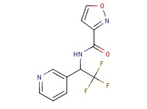 N-[2,2,2-trifluoro-1-(3-pyridinyl)ethyl]-3-isoxazolecarboxamide