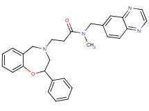 N-methyl-3-(2-phenyl-2,3-dihydro-1,4-benzoxazepin-4(5H)-yl)-N-(6-quinoxalinylmethyl)propanamide