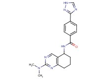 N-[2-(dimethylamino)-5,6,7,8-tetrahydroquinazolin-5-yl]-4-(1H-1,2,4-triazol-3-yl)benzamide