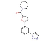 1-{5-[3-(1H-pyrazol-3-yl)phenyl]-2-furoyl}piperidine