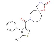 8-[(5-methyl-4-phenyl-3-thienyl)carbonyl]-1-oxa-3,8-diazaspiro[4.6]undecan-2-one