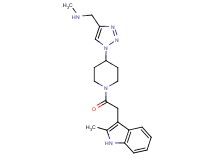 N-methyl-1-(1-{1-[(2-methyl-1H-indol-3-yl)acetyl]-4-piperidinyl}-1H-1,2,3-triazol-4-yl)methanamine trifluoroacetate