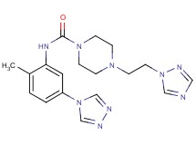 N-[2-methyl-5-(4H-1,2,4-triazol-4-yl)phenyl]-4-[2-(1H-1,2,4-triazol-1-yl)ethyl]piperazine-1-carboxamide