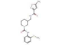 3-({[(5-methyl-3-isoxazolyl)carbonyl]amino}methyl)-N-[2-(methylthio)phenyl]-1-piperidinecarboxamide