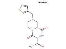 (3R,9aR)-3-[(1S)-1-hydroxyethyl]-8-(3-thienylmethyl)tetrahydro-2H-pyrazino[1,2-a]pyrazine-1,4(3H,6H)-dione