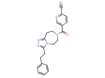 5-{[3-(2-phenylethyl)-5,6,8,9-tetrahydro-7H-[1,2,4]triazolo[4,3-d][1,4]diazepin-7-yl]carbonyl}pyridine-2-carbonitrile