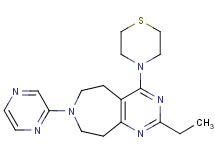 2-ethyl-7-pyrazin-2-yl-4-thiomorpholin-4-yl-6,7,8,9-tetrahydro-5H-pyrimido[4,5-d]azepine